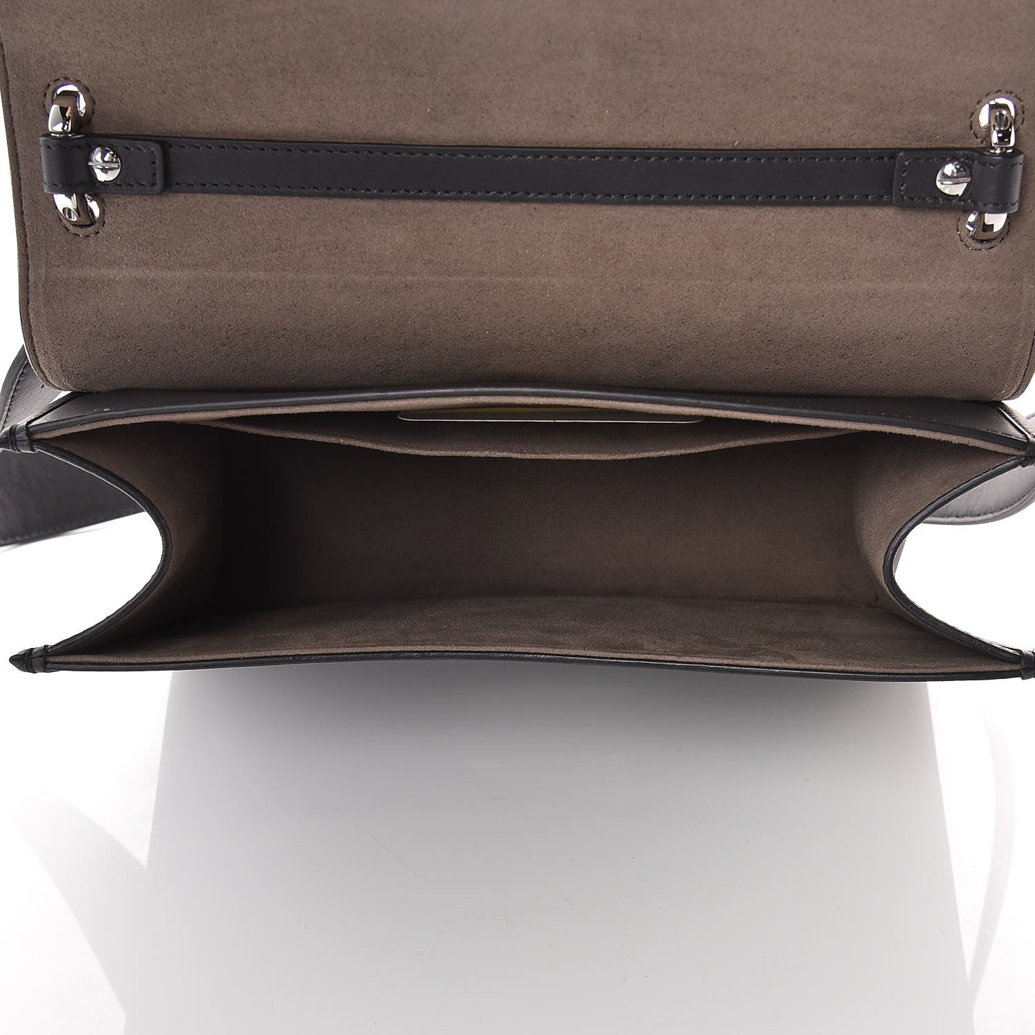 Fendi Vitello Century Opaco F is Fendi Kan I Shoulder Bag Black 6 of 11