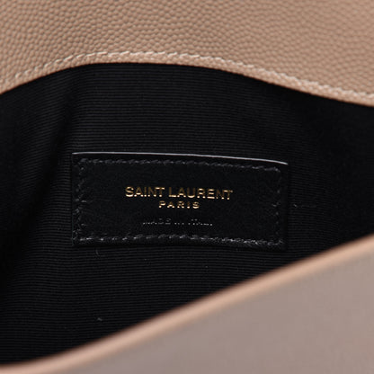 Saint Laurent Grain De Poudre Uptown Pouch Dark Beige 6 of 11
