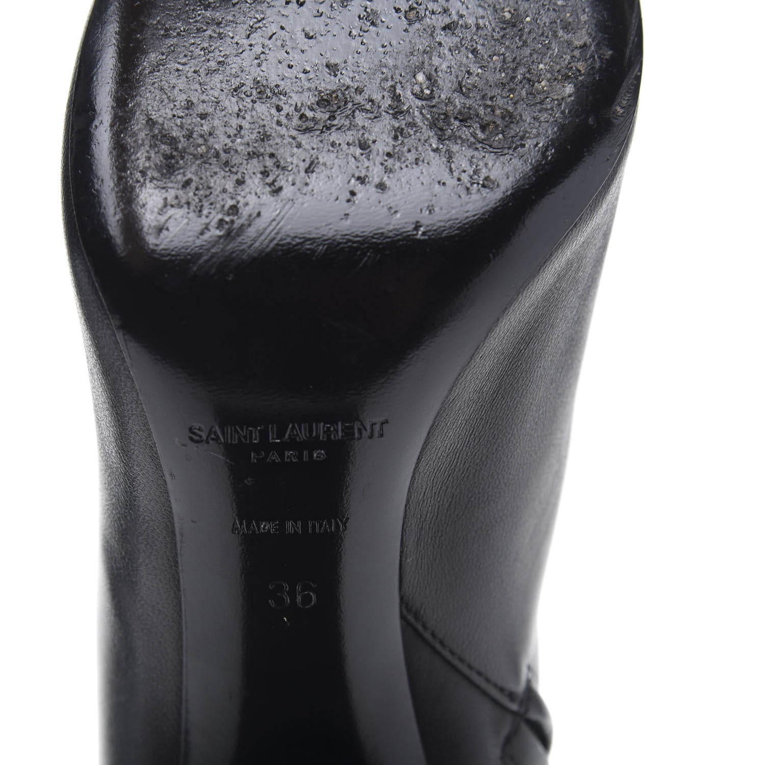 Saint Laurent Nappa Vendome Loulou Ankle Zip Boot 36 Black 7 of 8
