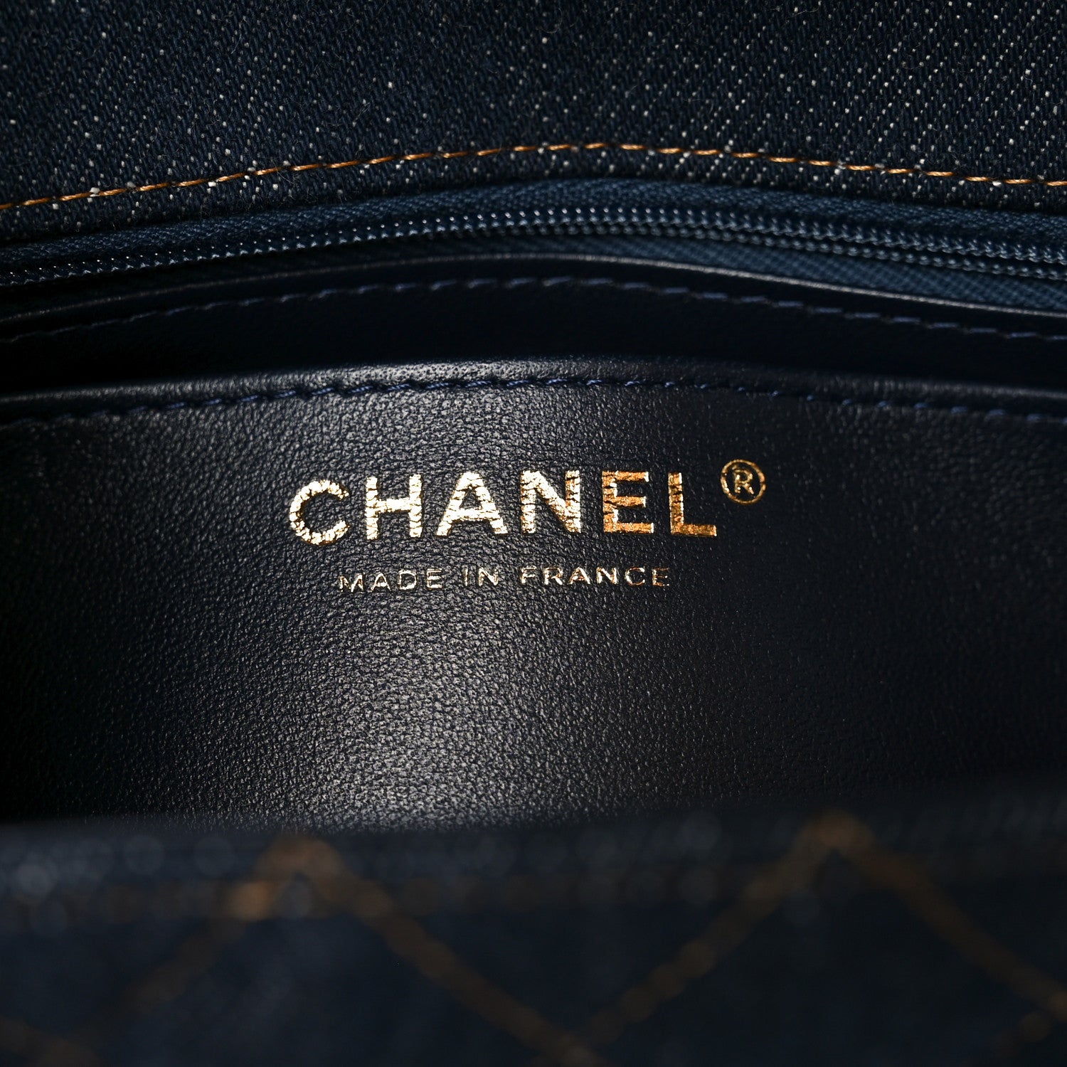Chanel Denim Quilted Mini Rectangular Flap Dark Blue 6 of 11