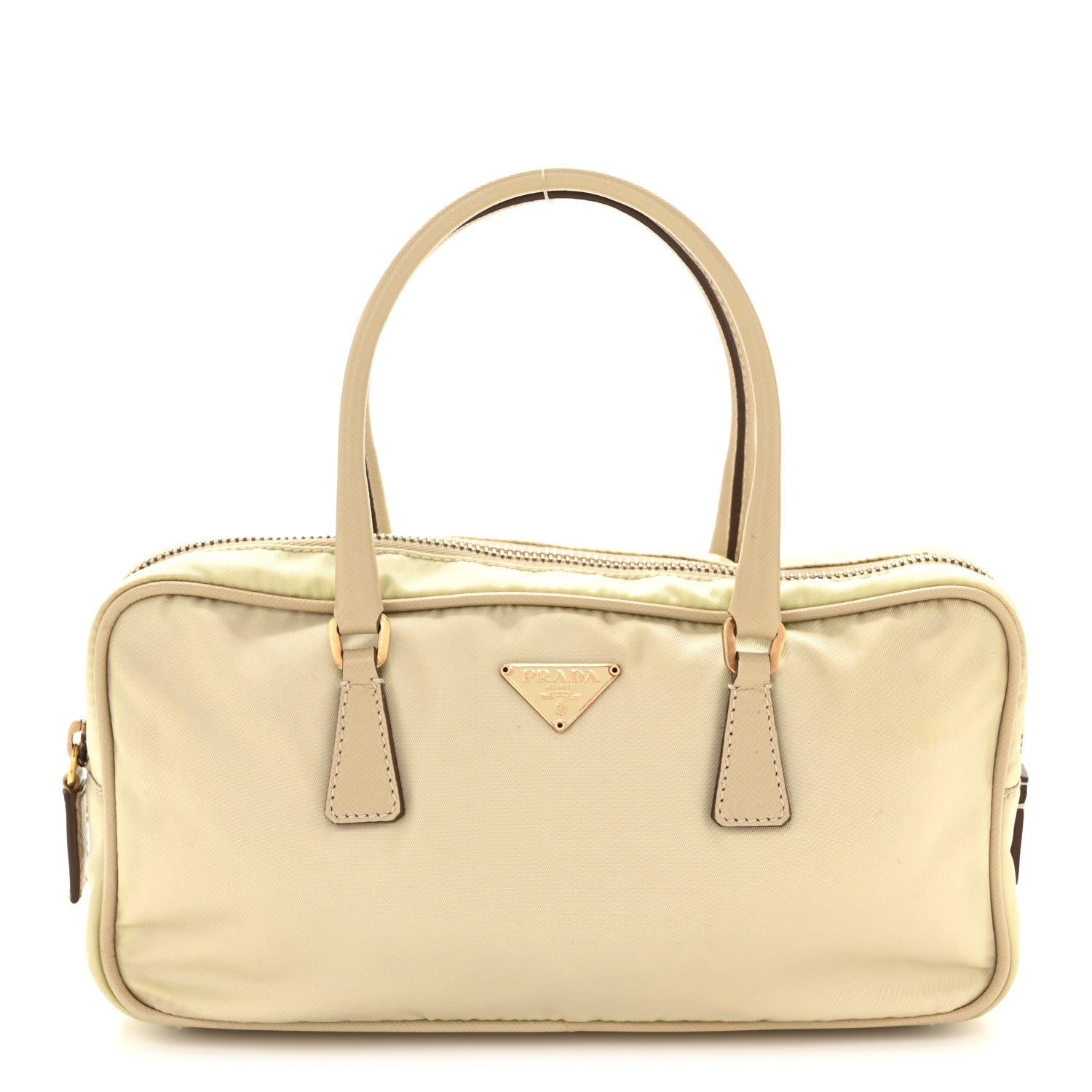 Prada Nylon Saffiano Top Handle Bag Lino 1 of 13