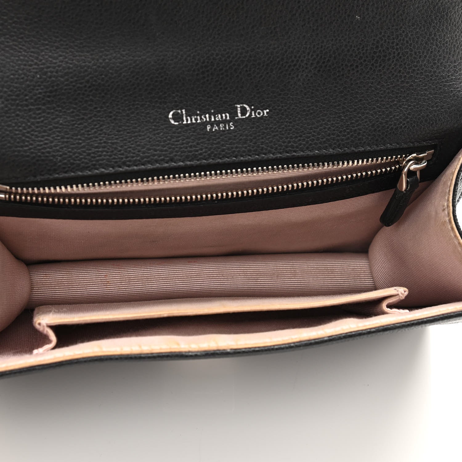 Christian Dior Grained Calfskin Medium Diorama Flap Bag Black 5 of 11