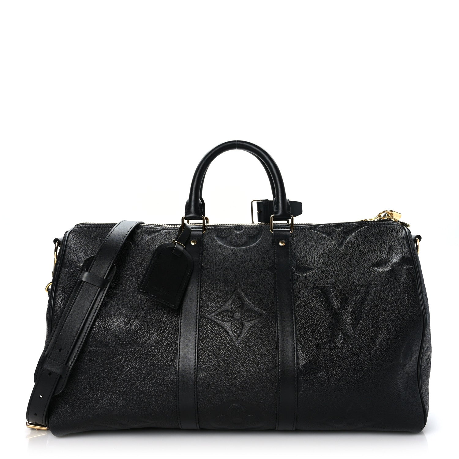 Louis Vuitton Empreinte Monogram Giant Keepall Bandouliere 45 Black 1 of 9
