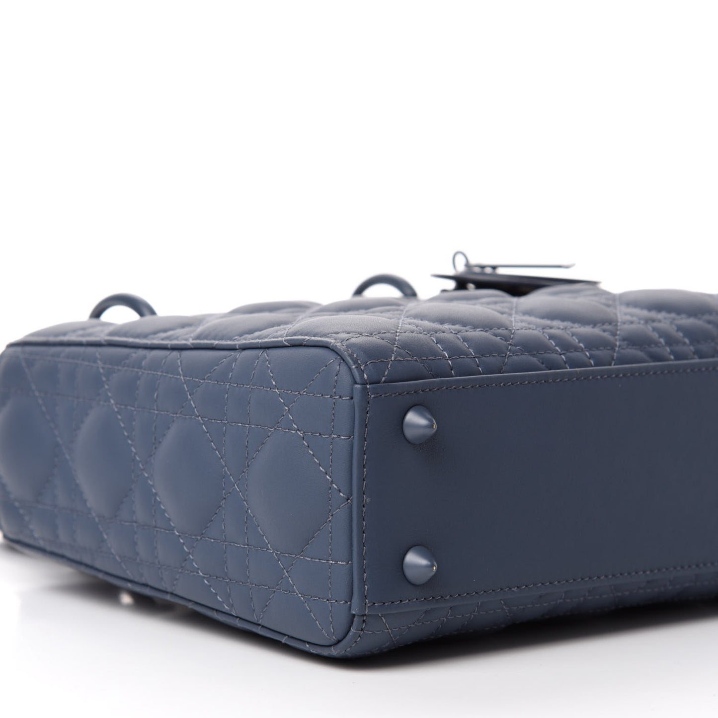 Ultra Matte Calfskin Cannage Small My ABCDior Lady Dior Dark Denim Blue