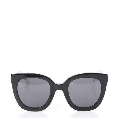 Gucci Acetate Crystal Sunglasses GG0564S Black Grey 2 of 8