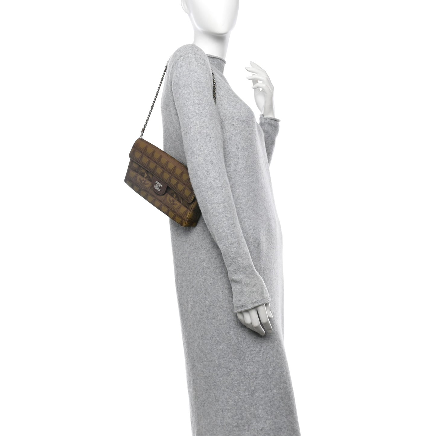 Nylon Travel East West Flap Brown