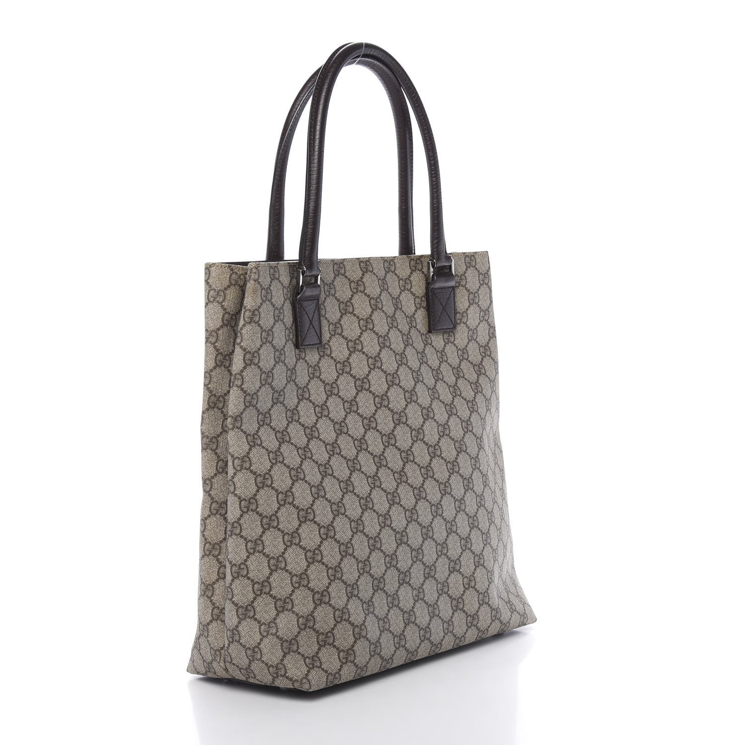Gucci GG Plus Monogram Small Vertical Tote Dark Brown 3 of 10
