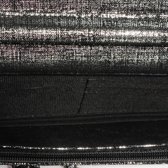Iridescent Wallet on Chain WOC Dark Silver