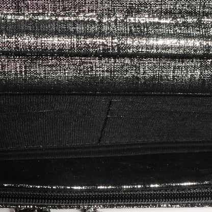 Chanel Iridescent Wallet on Chain WOC Dark Silver 6 of 7