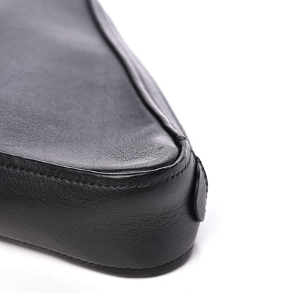 Balenciaga Calfskin M Triangle Pouch Black 7 of 10