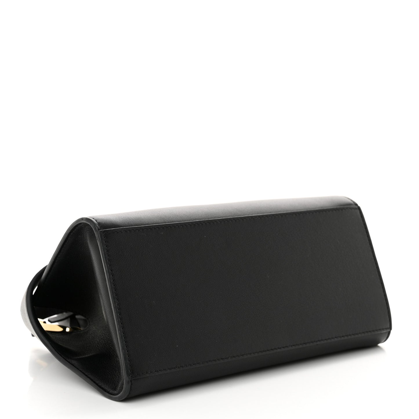 Calfskin Mini Hug Bag Black