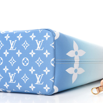 Louis Vuitton Monogram Giant By The Pool Neverfull MM Blue 8 of 11