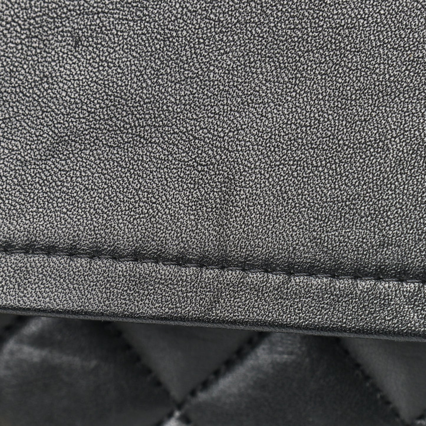 Lambskin Quilted Jumbo Double Flap Black