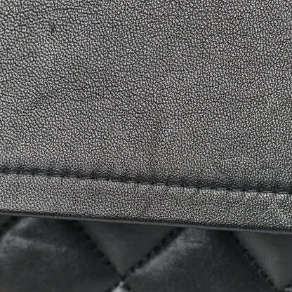 Chanel Lambskin Quilted Jumbo Double Flap Black 12 of 19