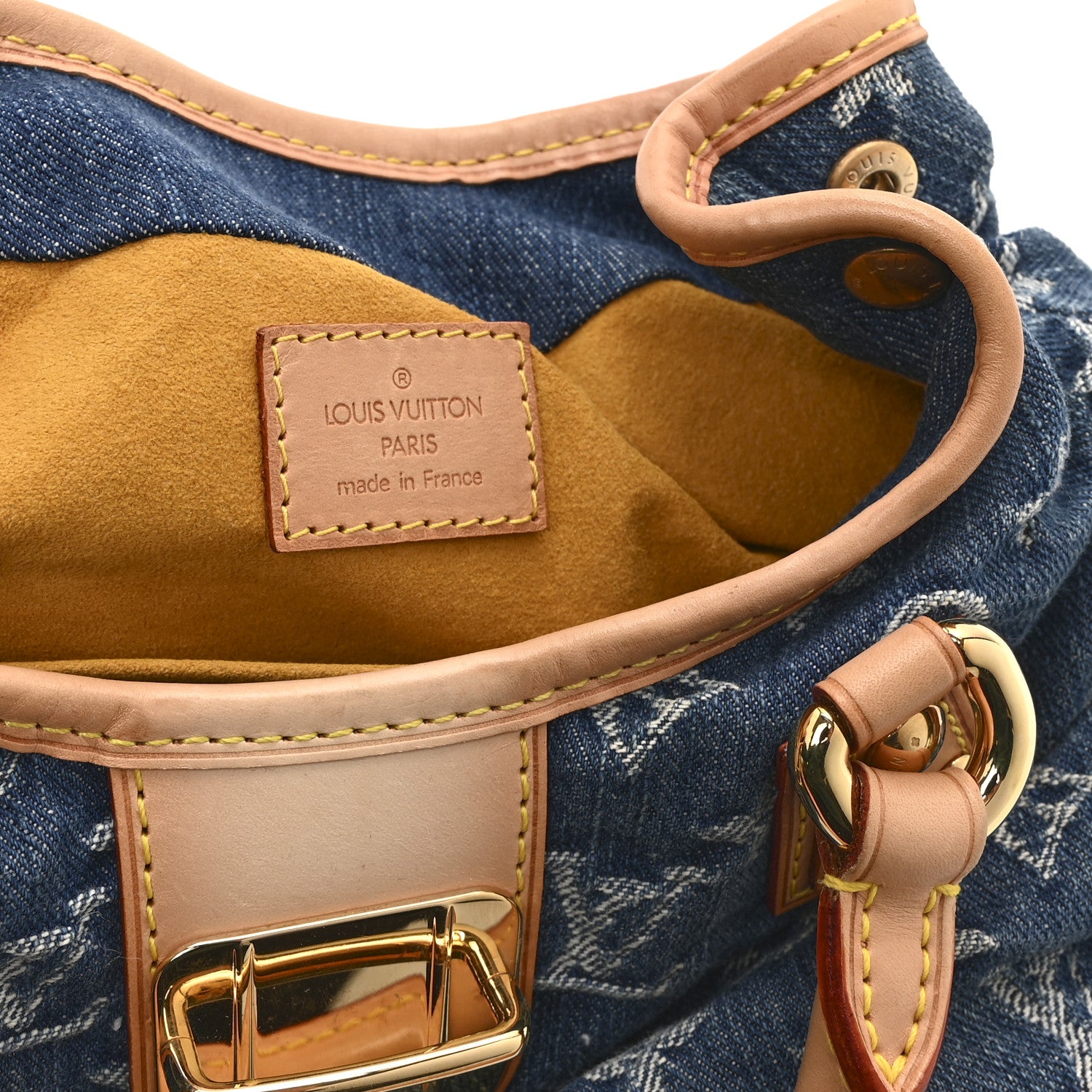 Louis Vuitton Monogram Denim Pleaty  Blue 6 of 10