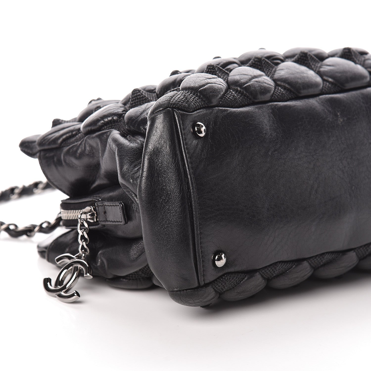 Chanel Lambskin Quilted 3D Point Tote Black 10 of 11