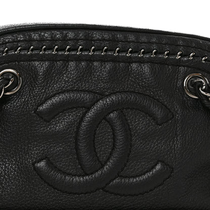 Chanel Deerskin Luxe Ligne Medium Bowler Black 7 of 9