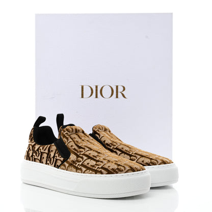 Christian Dior Velvet Oblique Womens Solar Slip On Sneakers 36.5 Bronze 9 of 9