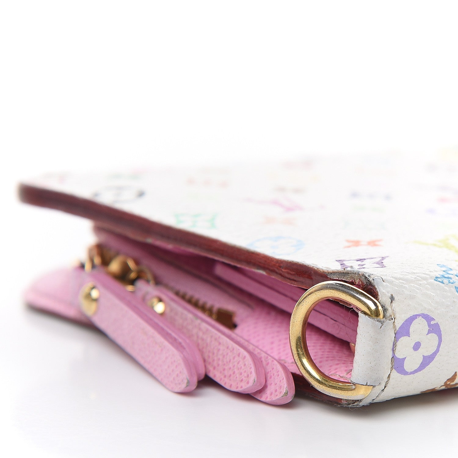 Louis Vuitton Monogram Multicolor Insolite Wallet White Litchi 13 of 15