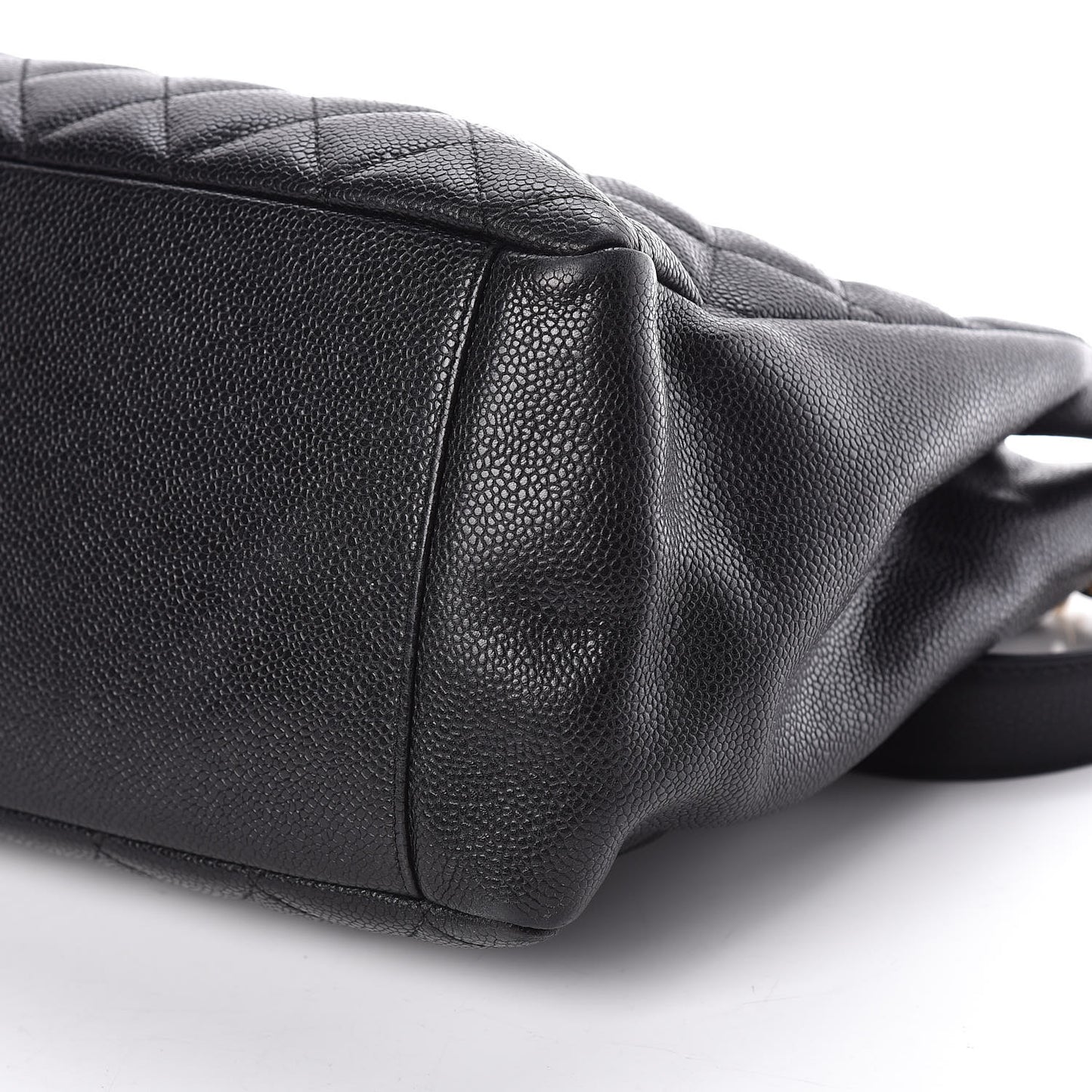 Caviar Quilted Grand Shopping Tote GST Black