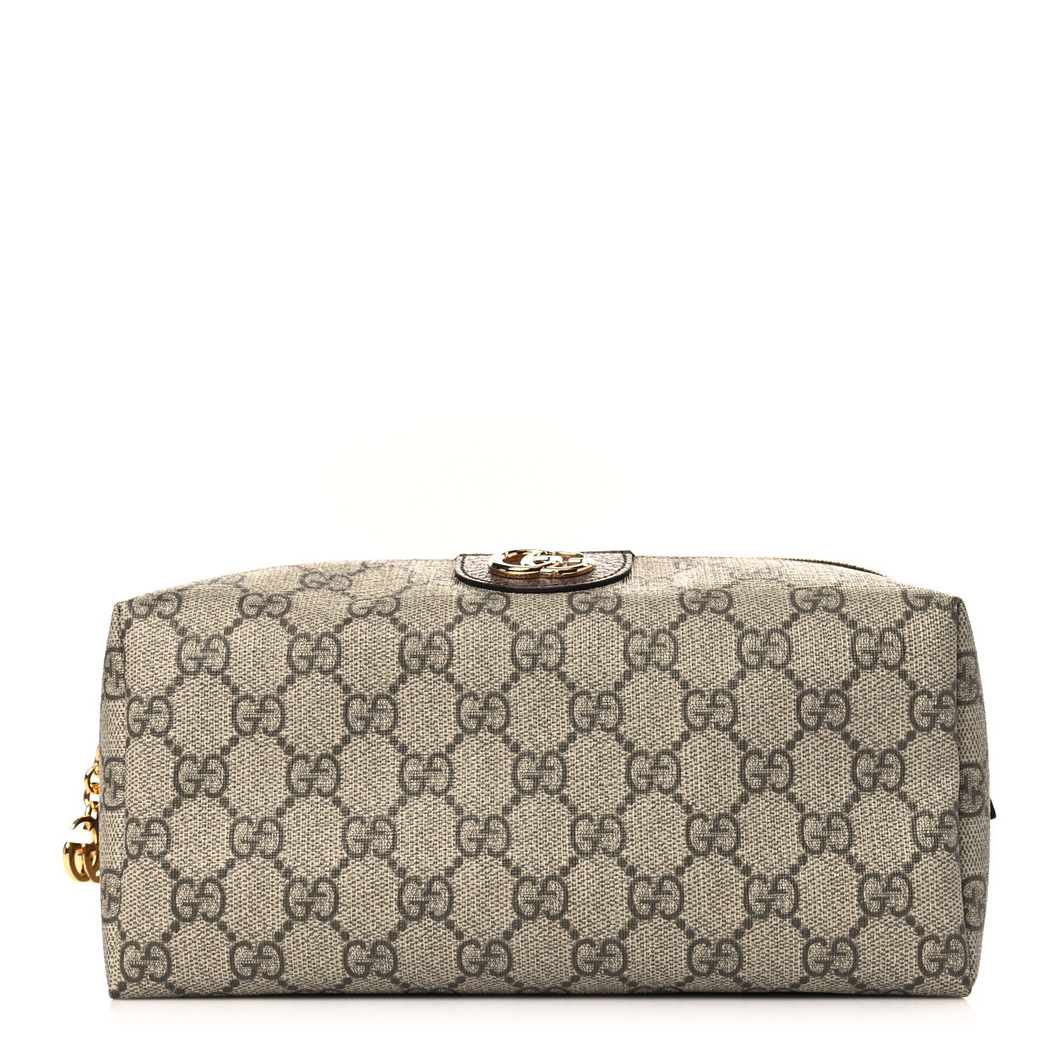 Gucci Soft GG Supreme Monogram Calfskin Large Ophidia Cosmetic Case Beige Ebony New Acero 1 of 9