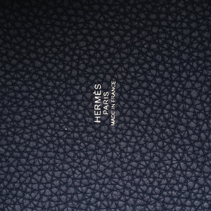 Hermes Taurillon Clemence Picotin Lock 18 PM Bleu Nuit 6 of 12
