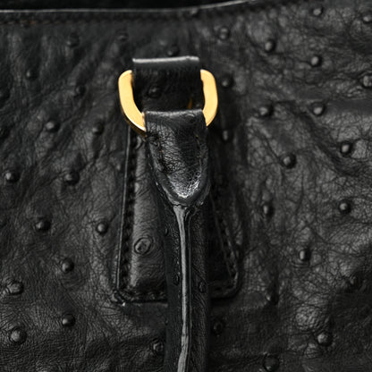 Prada Ostrich Tote Black 20 of 20