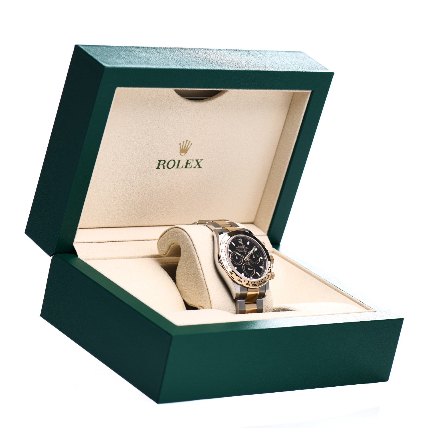 Rolex Stainless Steel 18K Yellow Gold 40mm Oyster Perpetual Cosmograph Daytona Watch Black 116503 5 of 5
