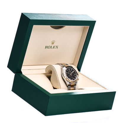 Rolex Stainless Steel 18K Yellow Gold 40mm Oyster Perpetual Cosmograph Daytona Watch Black 116503 5 of 5