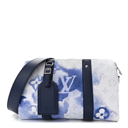 Louis Vuitton Monogram Watercolor City Keepall Blue 1 of 9