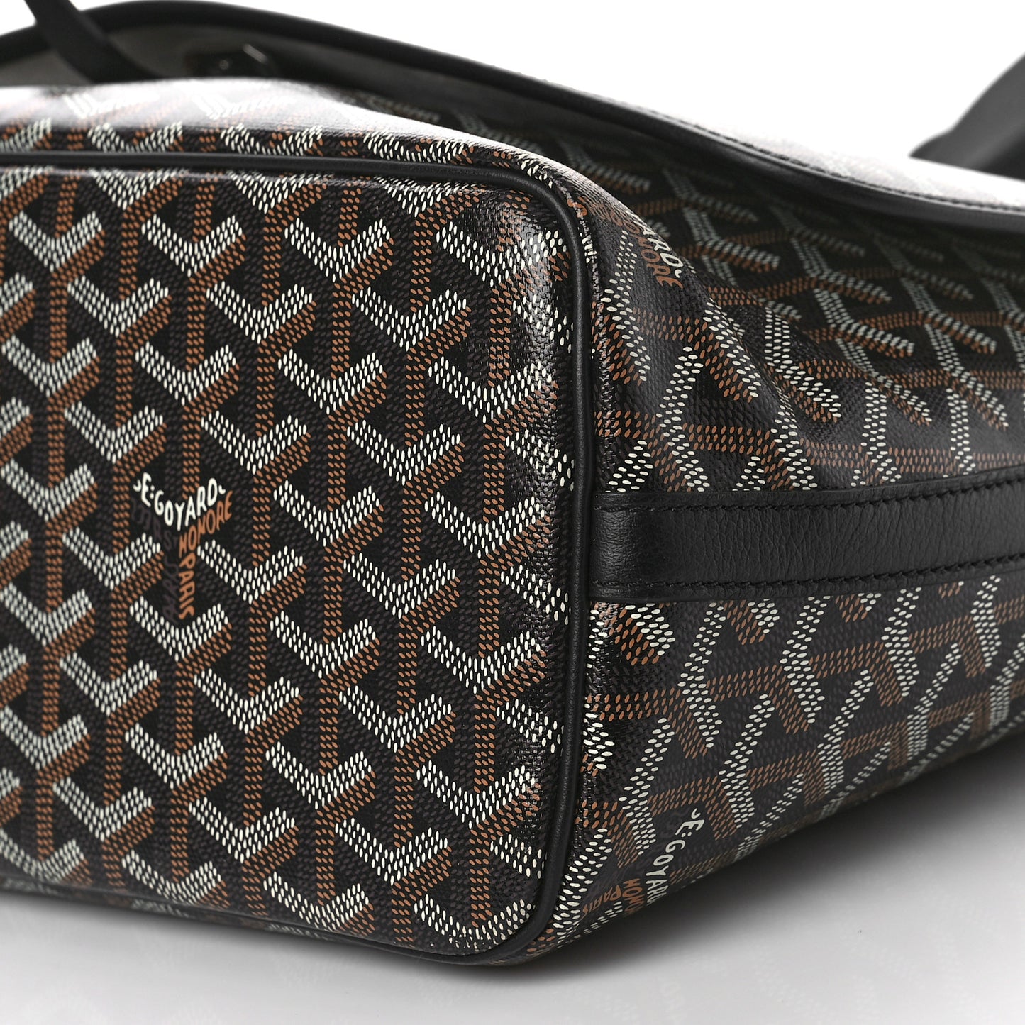 Goyardine Capetien Messenger Bag Black