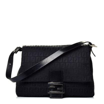 Fendi Zucchino Mama Baguette Black 1 of 10