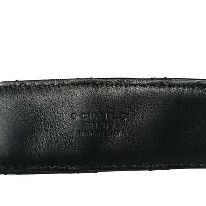 Chanel Lambskin Quilted CC Chain Belt 85 34 Black 4 of 7