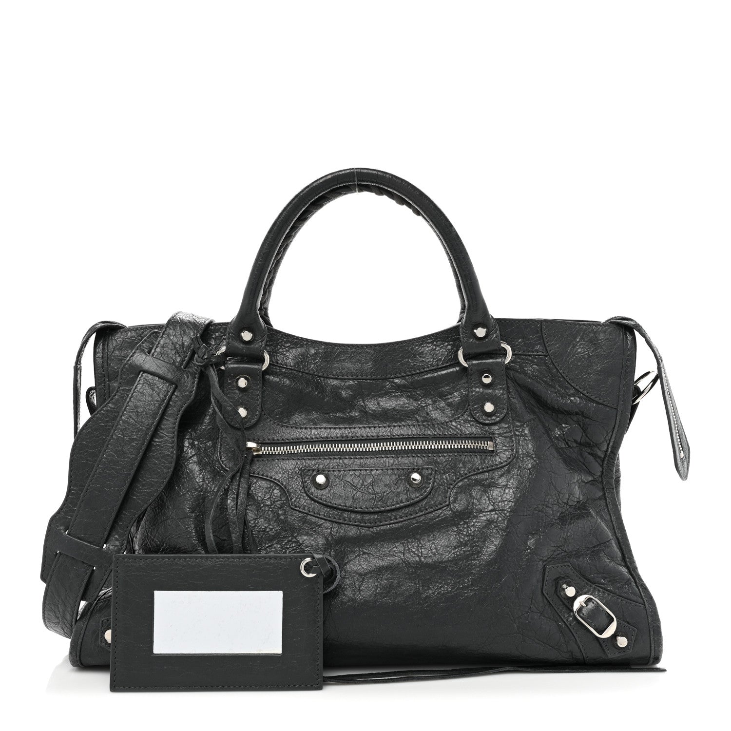 Balenciaga Agneau Classic Silver Hardware City Gris Fossile Anthracite 1 of 15