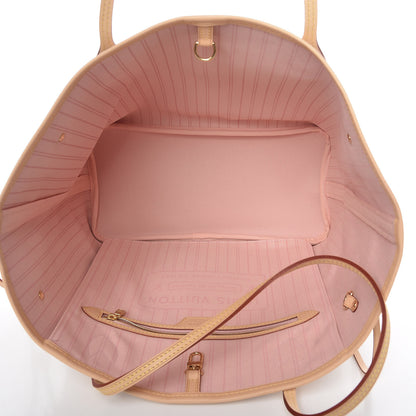 Louis Vuitton Damier Azur Neo Neverfull MM Rose Ballerine 5 of 9