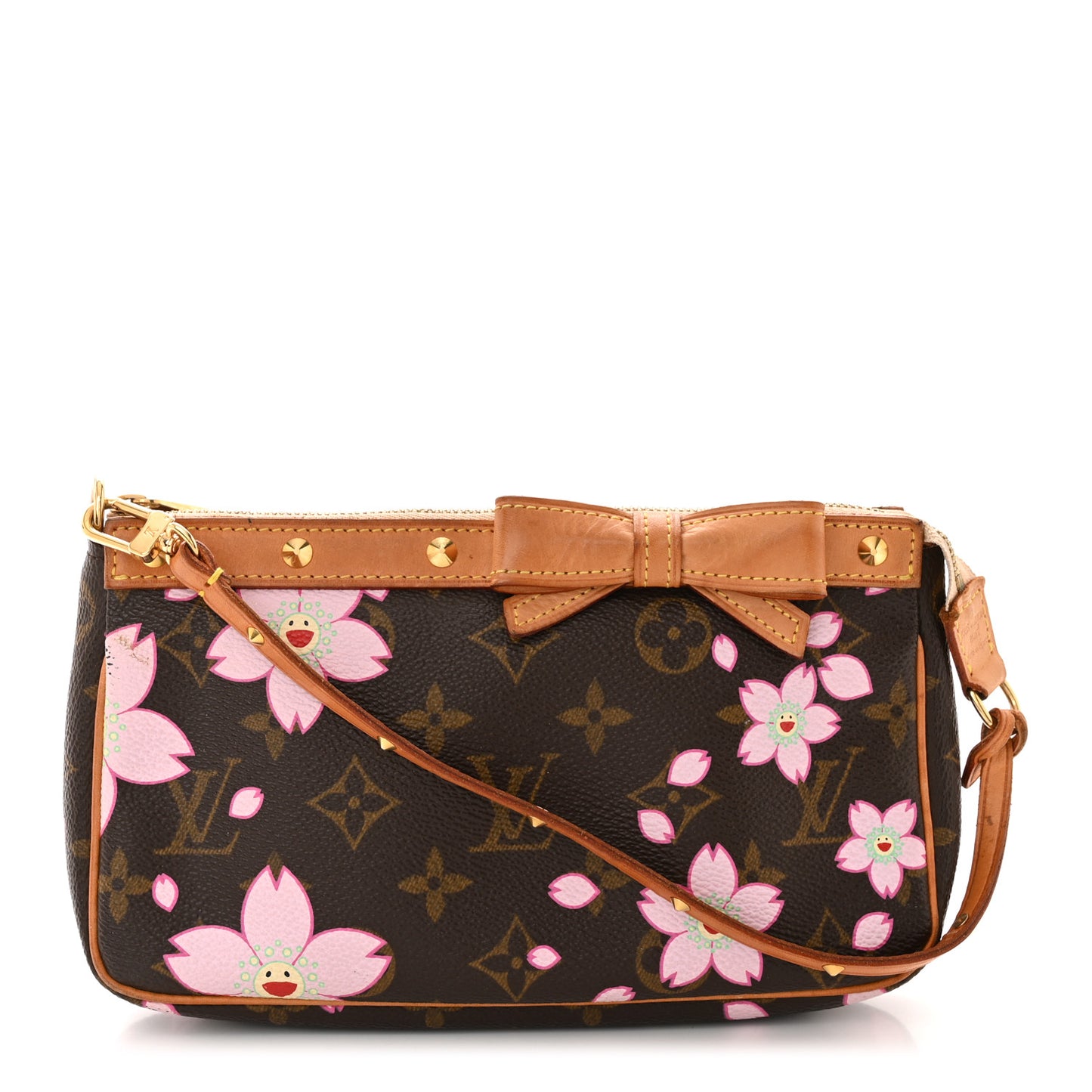 Monogram Cherry Blossom Pochette Accessories Brown