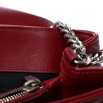 Saint Laurent Calfskin Y Quilted Monogram Medium Loulou Chain Satchel Palissandre 11 of 14