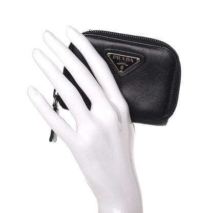 Prada Saffiano Coin Purse Black 2 of 13
