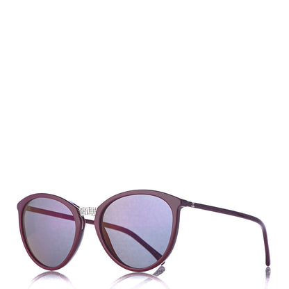 Chanel Acetate Butterfly Winter Sunglasses 5382 Dark Red 1 of 11
