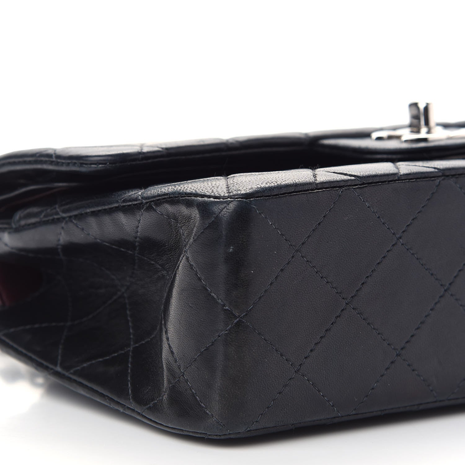 Chanel Lambskin Quilted Small Double Flap Black 7 of 8
