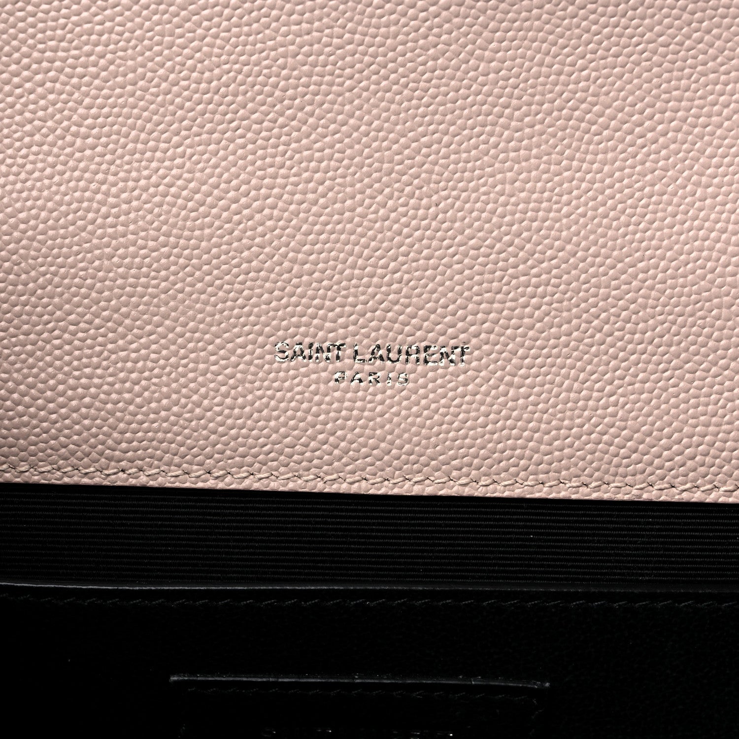 Saint Laurent Grain De Poudre Textured Mixed Matelasse Medium Triquilt Monogram Satchel Marble Pink 7 of 10