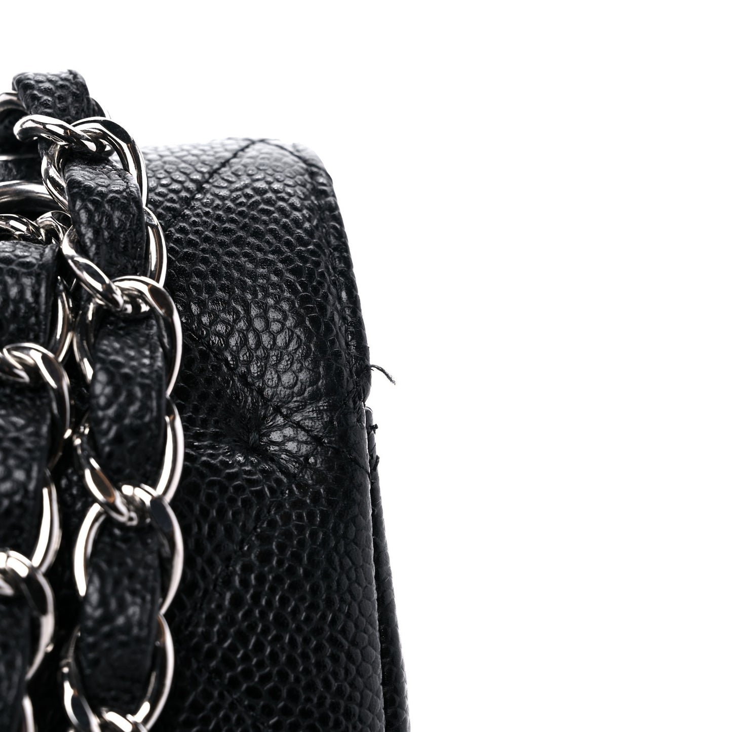 Caviar Quilted Maxi Double Flap Black