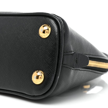 Prada Saffiano Lux Mini Promenade Tote Black 7 of 8