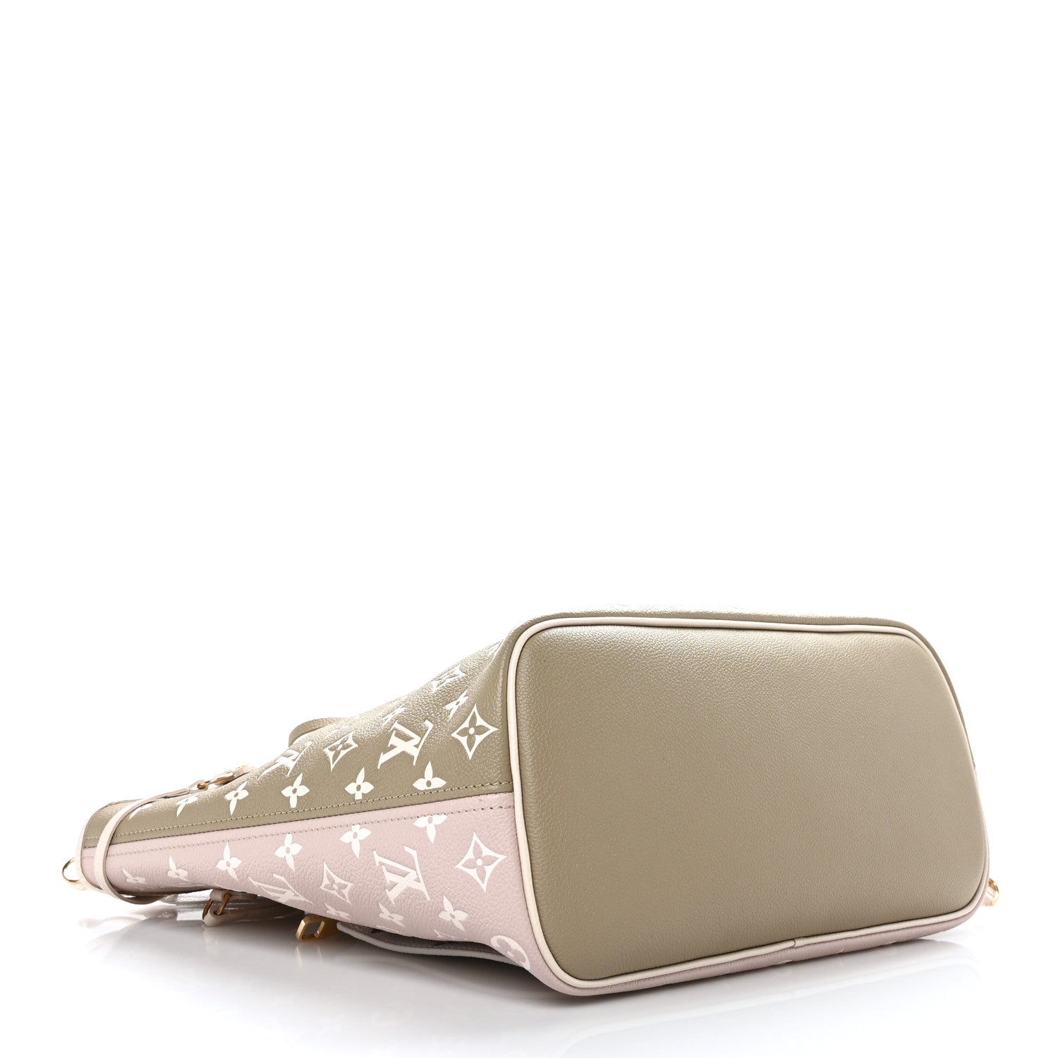 Louis Vuitton Empreinte Monogram Spring In The City Neverfull MM Kaki Beige Cream 6 of 10