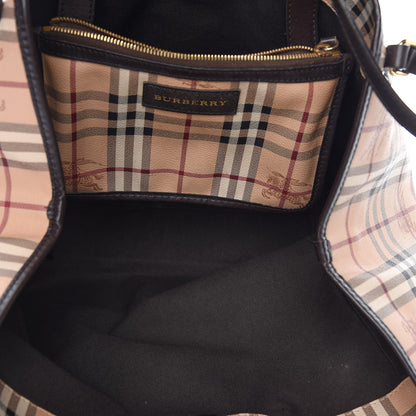 Burberry Haymarket Check Large Canterbury Tote Chocolate 5 of 10