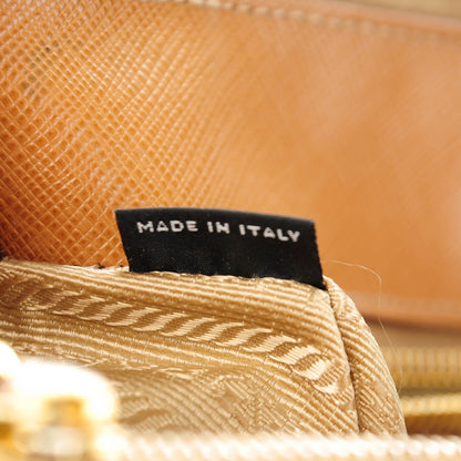 Prada Saffiano Medium Galleria Double Zip Tote Caramel 8 of 9