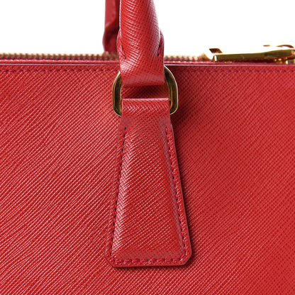 Prada Saffiano Medium Galleria Double Zip Tote Fuoco 10 of 16