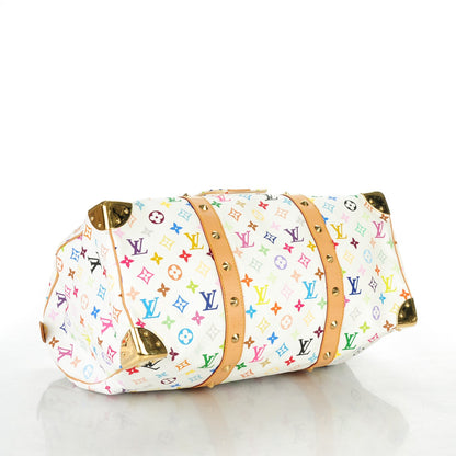 Louis Vuitton Monogram Multicolor Keepall 45 White 4 of 8