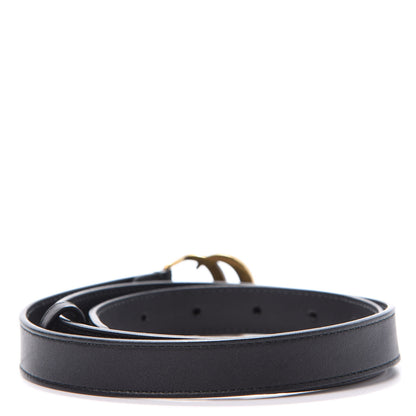 Gucci Calfskin Double G 20mm Belt 80 32 Black 2 of 6