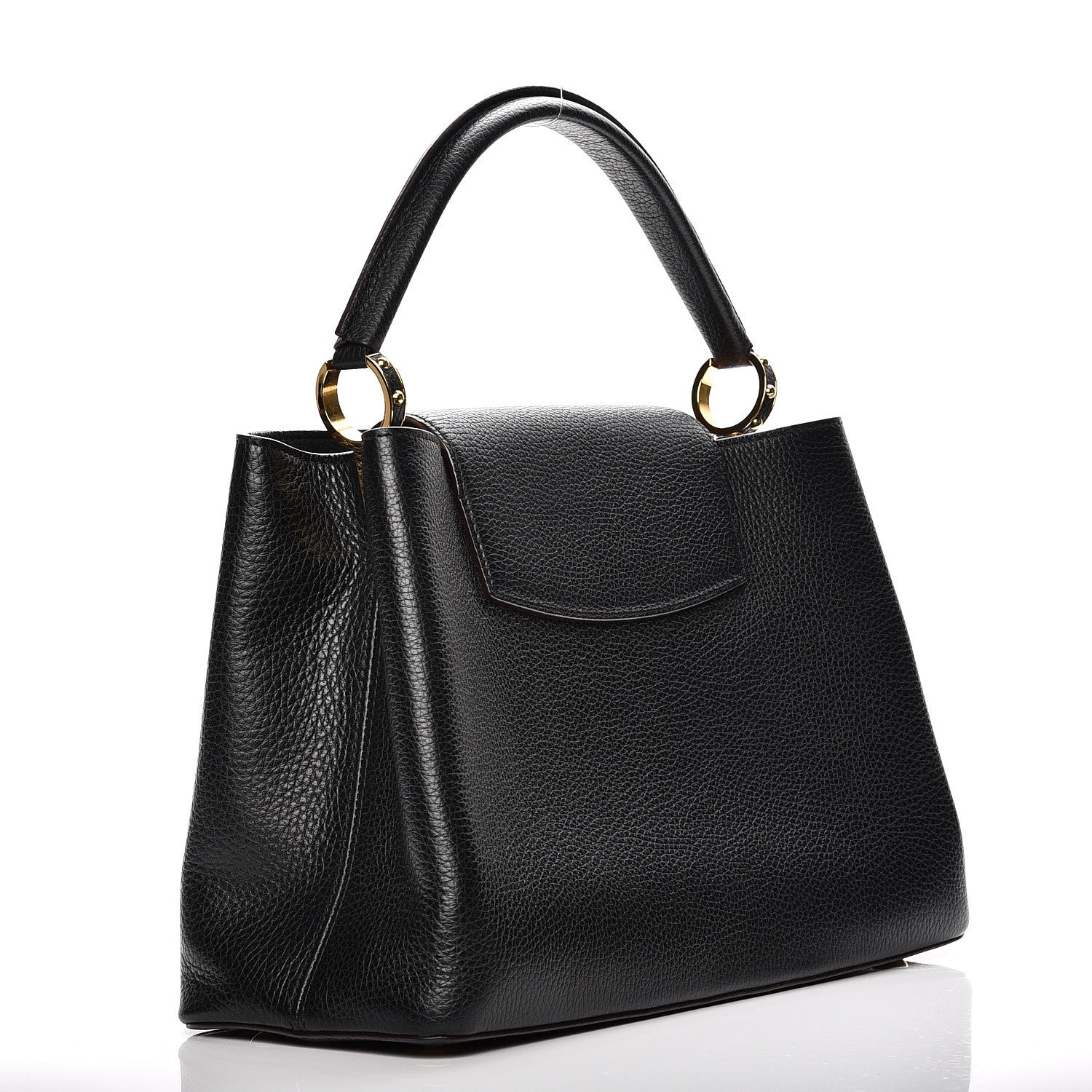 Louis Vuitton Taurillon Capucines MM Black 3 of 7